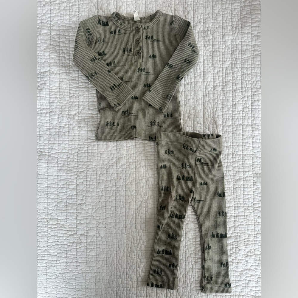 Pippin Green Cotton Set 9-12 Months 494